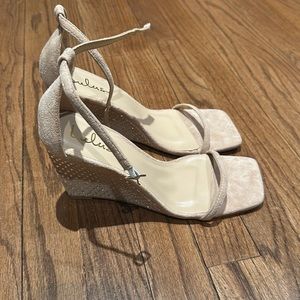 Lulus Rhinestone Wedge Sandals size 9